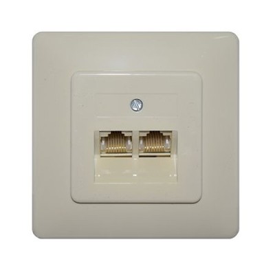 PRIZA UTP 8P8C DUBLA - 01-7130 foto