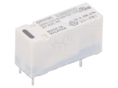 Releu electromagnetic 24VDC 10A/250VAC PCB foto