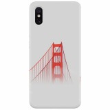 Husa silicon pentru Xiaomi Mi 8 Pro, Red Bridge In Clouds
