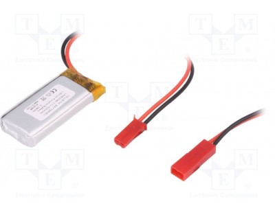 Accu.Ind.40x20x8.5mm 3.7V 620mAh Li-Po cu protectie foto
