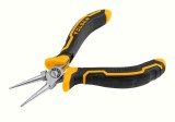 Cleste Nas Lung Subtire Mini Tolsen 115mm, Otel Carbon Placat Nichel, Maner Ergonomic Bi-component