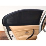 Set 2 Parasolare Auto Geam Lateral Spate, Universale, Negre - Protectie Solara &amp; UV, Montare Facila
