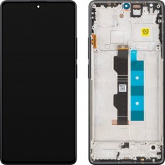 Display cu Touchscreen Xiaomi Redmi Note 14S, cu Rama, Negru, Service Pack 56000300N6R00 foto