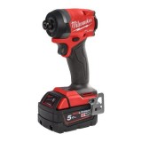 Masina de insurubat cu impact Milwaukee 1 4, &sup3; Hex 226Nm 18V M18 FID3-502X, sistem M18 FUELtm, 2 x acumulator M18 B5, 1 x incarcator M12-18 FC, 1 x cu