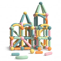 Joc educativ montessori tip constructii magnetice sticks building - LL-91