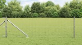 VidaXL Gard Euro cu 7 st&acirc;lpi cu v&acirc;rf 0.4x10 m Oțel galvanizat