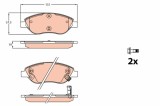 TRW GDB2228 set placute frana,frana disc