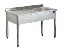 Spalator inox 1 cuva pe dreapta si picurator 1200*700*850 foto