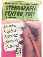 Maria Parvu - Stenografia pentru toti (Editia: 1993) foto