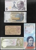 Set 5 bancnote de prin lume adunate (cele din imagini) #297, Europa