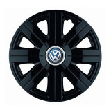 Set 4 Capace Roti pentru Volkswagen, model Cosmos Black, R16