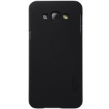 Husa samsung galaxy a8 2015 nillkin frosted shield negru + folie de protectie, Flippy