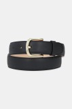 A.P.C. curea de piele ceinture rose culoarea negru, PXBHZ.F65215