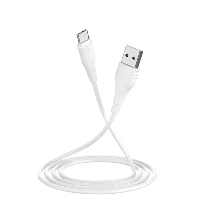 Cablu Borofone 2M Alb BX18 USB-A la Type-C