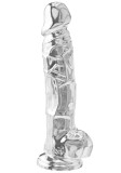 Cumpara ieftin Dildo ToyJoy Clear Dildo TPE 22.5 cm Transparent