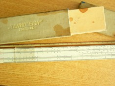 QW12 - Rigla de calcul - Tehnolemn Timisoara - piesa de colectie