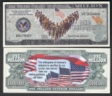 !!! SUA = FANTASY NOTE - ALL AMERICAN VETERANS - 2017 - UNC
