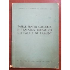 Tabele pentru calculul si trasarea teraselor cu taluz de pamant- M.Bot, I.Palade, H.Popa