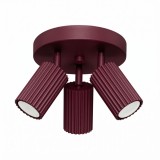 Plafonieră Karbon 3P Burgundy