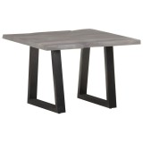 Cumpara ieftin Masa de cafea, muchii naturale, 60x60x40 cm, lemn masiv acacia