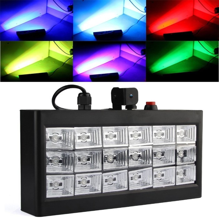 Stroboscop disco cu jocuri de lumini,Led Room Strobe 18