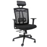 SCAUN MESH KOBE H - NEGRU/NEGRU