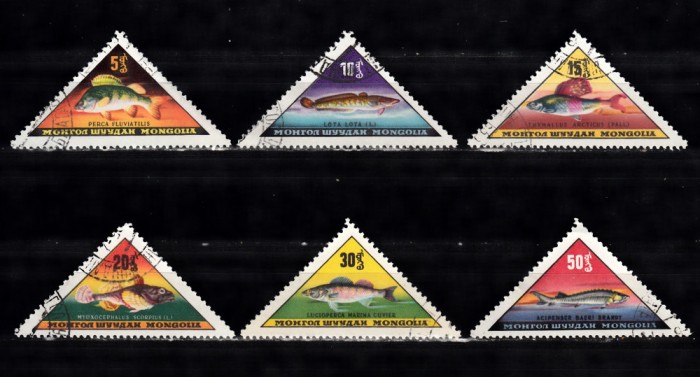A12 S1 4 - Timbre foarte vechi - Mongolia - pesti
