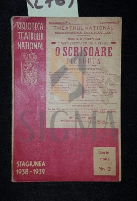 O SCRISOARE PIERDUTA foto