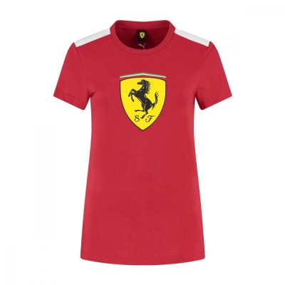 Ferrari tricou de dama Shield red F1 Team 2025 - L foto