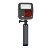 Lampa LED waterproof cu filtru rosu maner flotant camere actiune GoPro 5 6 7