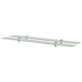 VidaXL Rafturi suspendate, 2 buc., 100 x 10 cm, sticlă, 8 mm 3051517