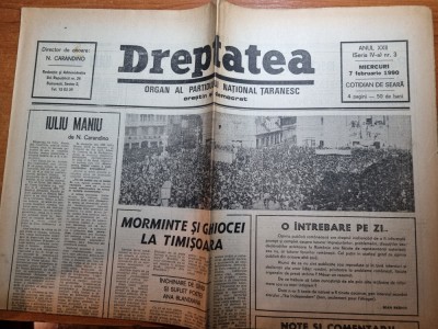 dreptatea 7 februarie 1990-art iuliu maniu,morminte si ghiocei la timisoara foto