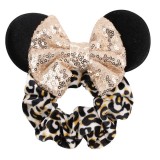 Elastic de par din catifea cu urechise si fundita - Model 13, Superbaby
