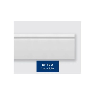 Plinta plastic, alba, 120x19 mm, 2.4 m foto