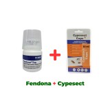 Insecticid concentrat muste si tantari, fara miros, Fendona 50ml + Insecticid concentrat Cypesect Caps 10 ml, fara miros, eficient contra gandacilor,
