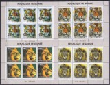 DB1 Fauna Guineea Feline Tigri Lei Puma 9 x MS 2 poze MNH I, Nestampilat