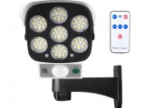 Cumpara ieftin Lampa solara tip camera video falsa, 77 LED, senzor de miscare, telecomanda, IPF