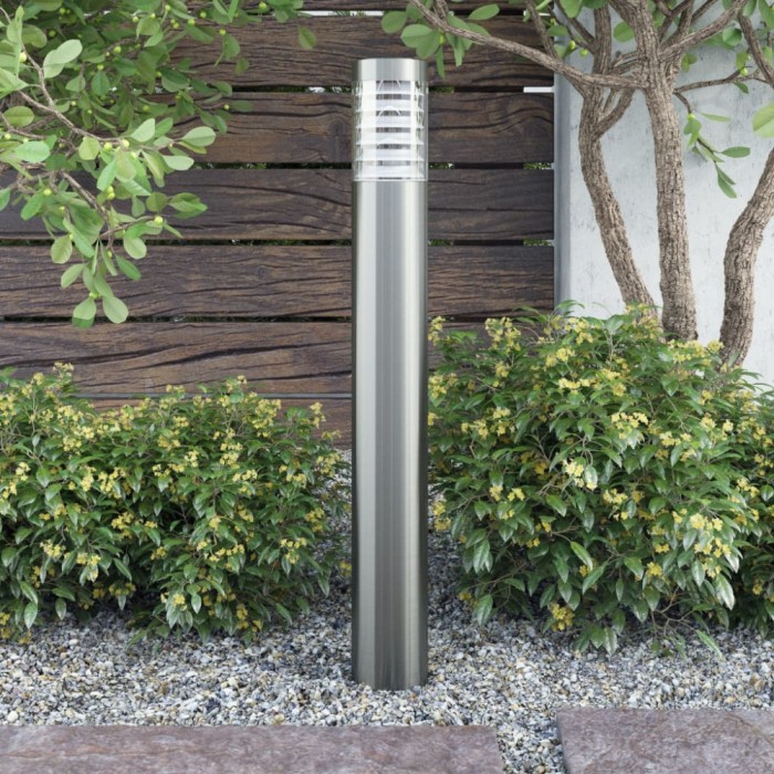vidaXL Lampă cu st&acirc;lp de exterior, lampă de podea, oțel inoxidabil 41102