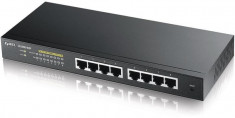 Zyxel gs1900-8hp 8-port gbe smart managed poe switch foto