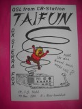 HOPCT 15005 TAIFUN -GERMANIA--CARTE POSTALA RADIO AMATOR / RADIOAMATORI CARICATURA -CIRCULATA