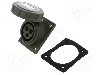 Conector alimentare AC, IEC 60309, IP67, 16A, 230V AC, 3 pini, PCE - 4132-6F78.U