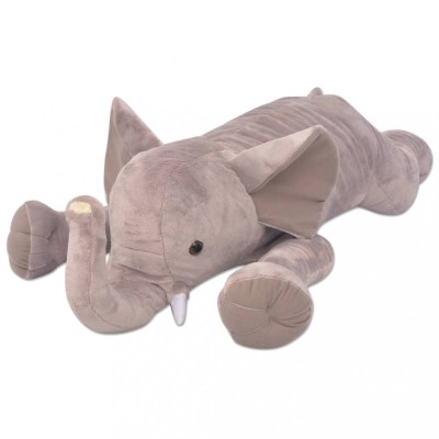 vidaXL Elefant de pluș de jucărie XXL, 95 cm foto