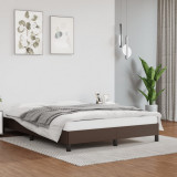Cadru de pat, maro, 140x200 cm, piele ecologica GartenMobel Dekor, vidaXL