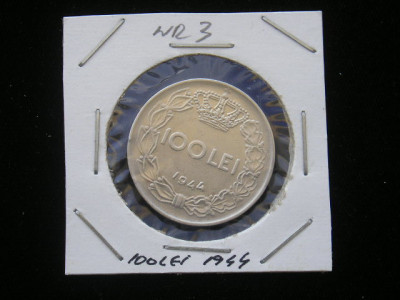 M1 C10 - Moneda foarte veche 71 - Romania - 100 lei 1944 foto