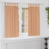 VidaXL Perdele opace 2 pcs Maro deschis 175 x 140 cm Poliester