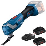 Bosch GOP 185-LI + ProCORE + GAL 18V-40 - Multicutter + Set 2 acumulatori si incarcator Li-Ion 18 V 4 Ah