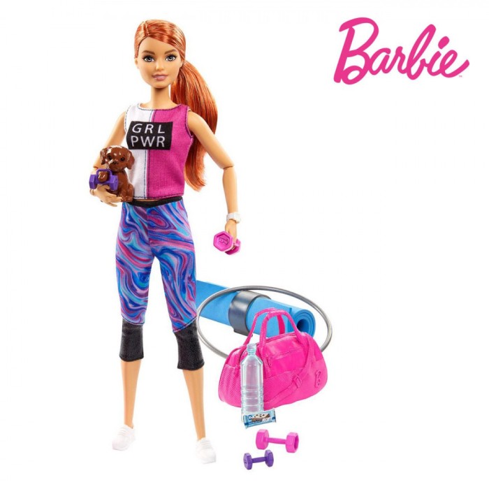 Set Păpuși Barbie Mattel, Wellness, Multicolor, 4 Bucăți