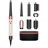 Ondulator multistyler Dyson HS08 Airwrap 601848-01, 3 trepte viteza, 3 trepte temperatura, Bluetooth, Ceramic Pink/Rose Gold