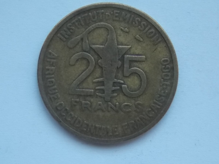 25 FRANCS 1957 TOGO