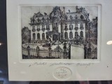 Gravura Palatul Cantacuzino Bucuresti 1997 - Marius Leonte